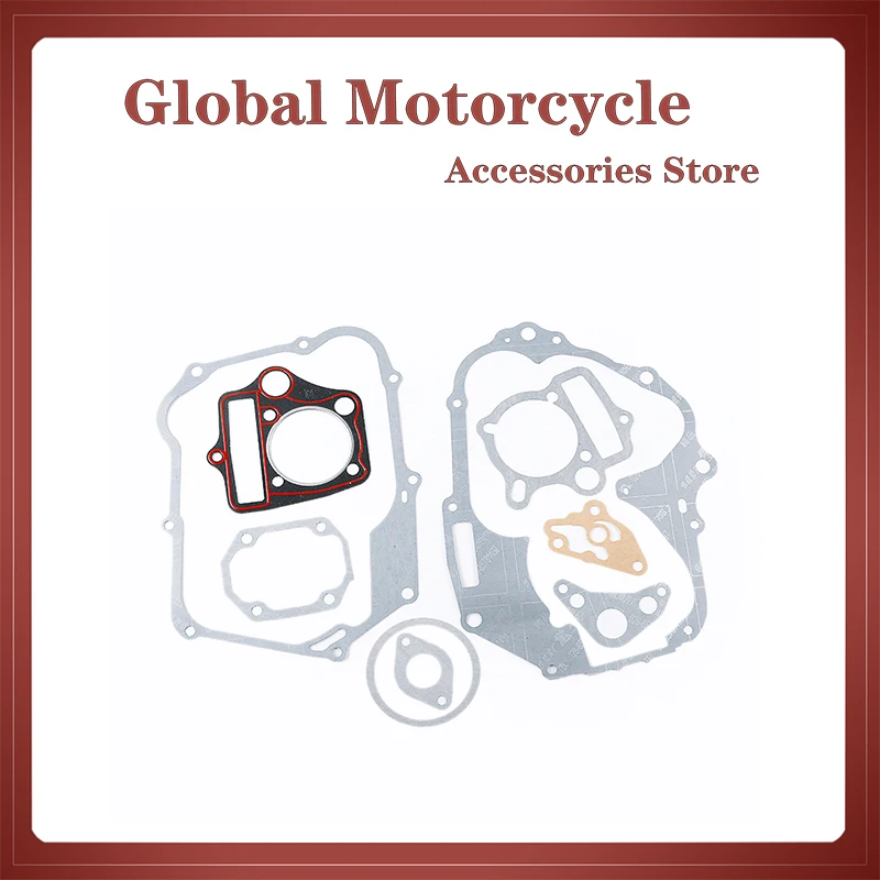 

1 set of new high-quality 110cc cylinder piston gasket, suitable for horizontal 110cc dirt pit bicycle ATV engine