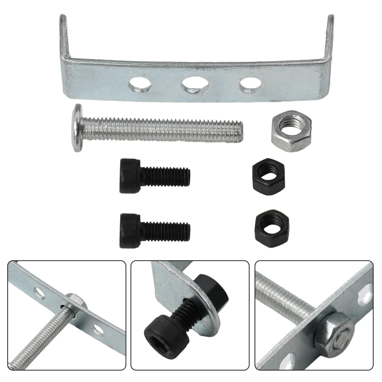 Кронштейн для крепления на заднюю панель велосипеда серебристый 70x15x16 мм