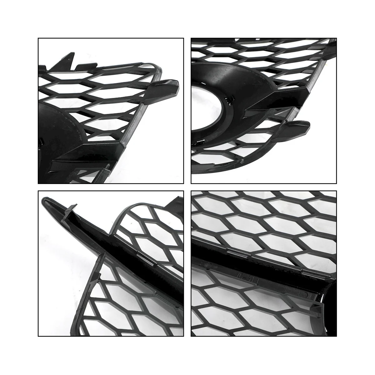 2 шт. автомобильный бампер противотуманная решетка-гриль для Audi Q3 S-Line 2012-2014 8U0807681D