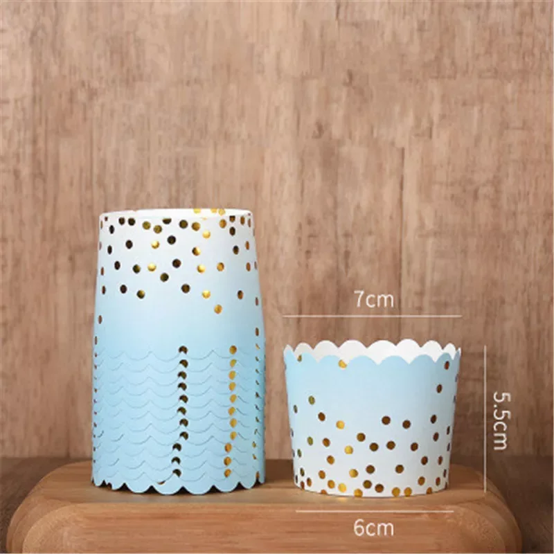 

New in 2022 Pink Dot Muffin Cupcake Paper Cup Cupcake Liner Baking Cup Wedding Party Cupcake Wrapper Tray Case Pirottini Per Muf
