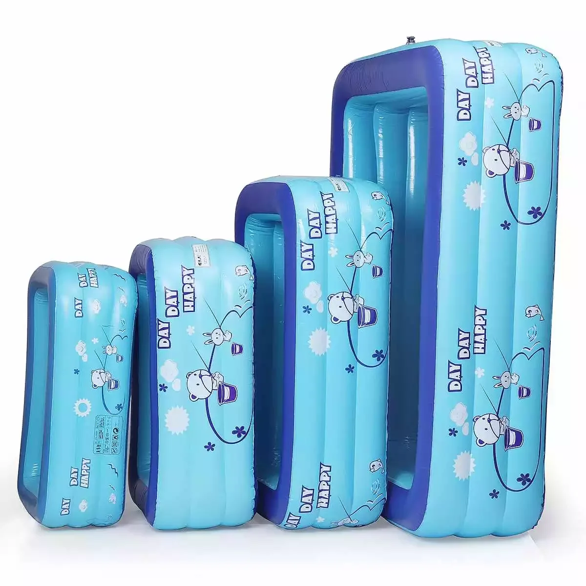 

Children Toy Bathing Pool Square Inflatable Baby Bathtub Environmental PVC Baby Bathing Supplies Infant Swimming Pool Bathtub