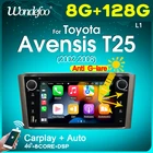 Автомагнитола 2 din, android 10, экран для Toyota Avensis T25 2002-2008 с интеллектуальной системой, видеоплеерами, навигацией, Bluetooth