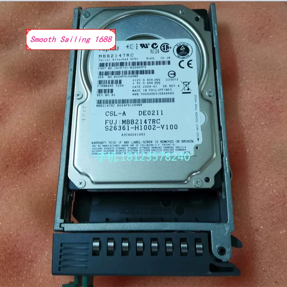 Микросхема S-Fujitsu A3C40091093 MBB2147RC S26361-H1002-V100 146G 2 5 SAS