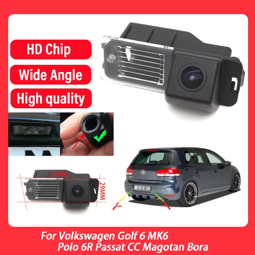 

Parking Camera For Volkswagen Golf 6 MK6 Polo 6R Passat CC Magotan Bora Dedicated HD High quality RCA Reverse Rear view Camera