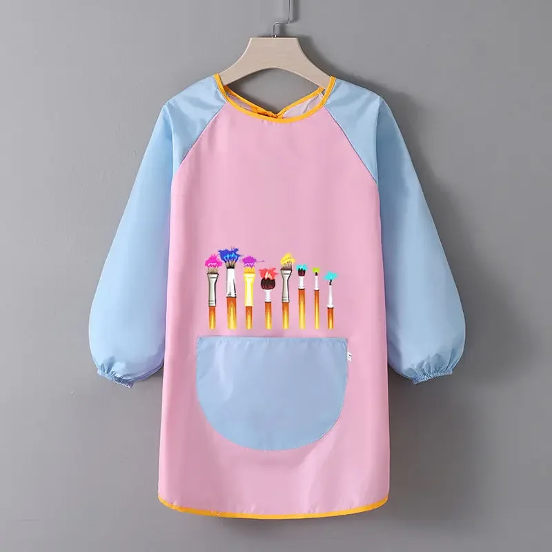 Детские фартуки с длинными рукавами