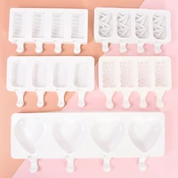 silicone popsicle ice cream decorative mould summer diy homemade dessert geometric mould accessories hawaii holiday party tools
