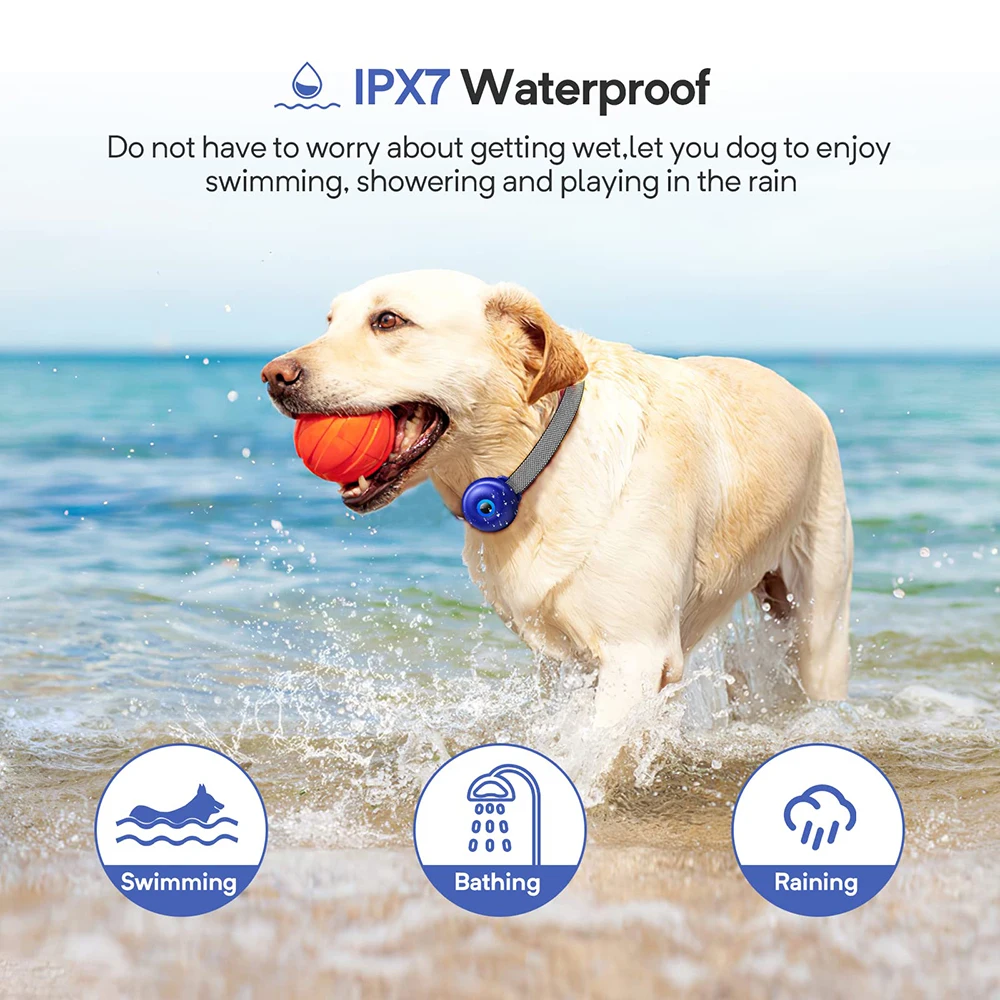 Электрический ошейник для дрессировки собак водонепроницаемый перезаряжаемый