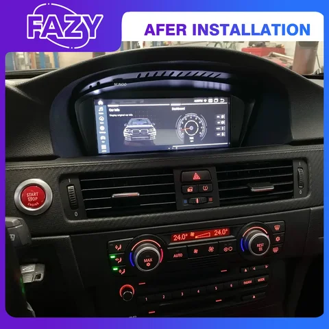 Android 14 Беспроводной Carplay IPS-экран для BMW 3 5 серии E60 E61 E62 E63 E90 E91 E92 Автомобильный радиоприемник Мультимедийный плеер Стерео GPS 4G
