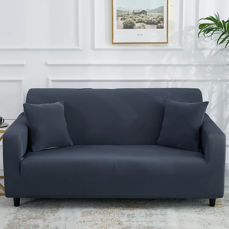 

Однотонный эластичный чехол для дивана в гостиную, эластичные Чехлы для кушетки на кресло, секционный L-образный угловой диван на 1/2/3/4 места