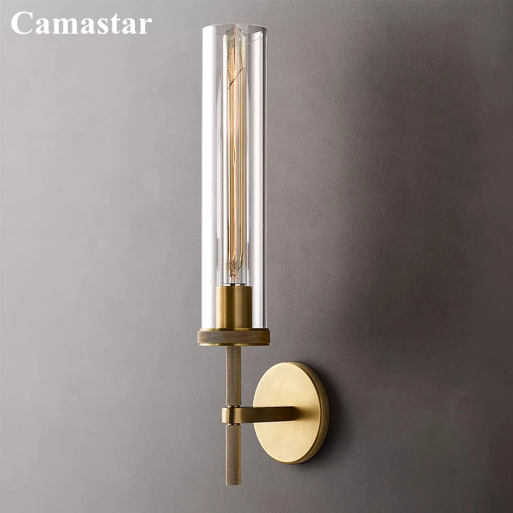 Ламбет накатанный светодиодный Современный цилиндрический стеклянный