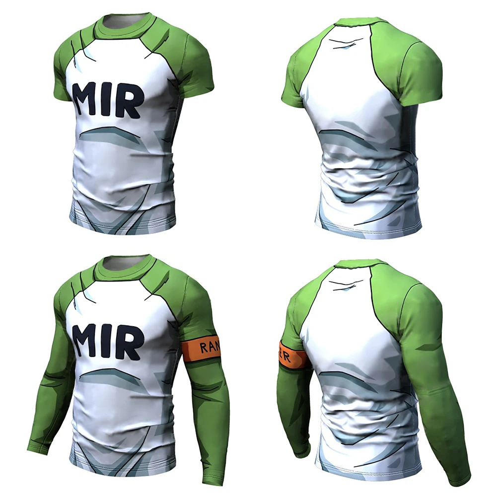 Футболка мужская компрессионная с длинным/коротким рукавом быстросохнущая