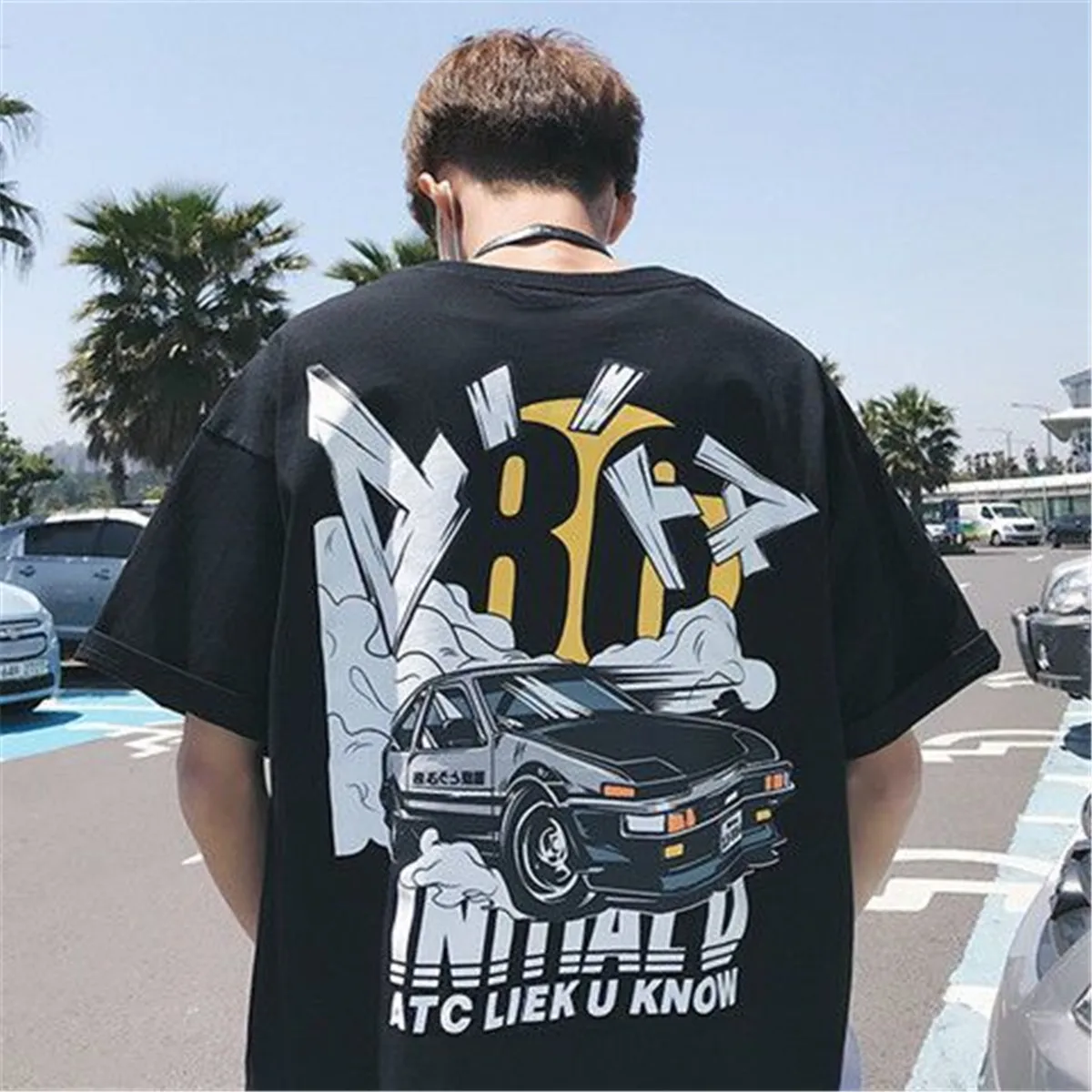 

Футболка мужская оверсайз в стиле Харадзюку, хлопковая уличная одежда в готическом стиле, смешная Свободная рубашка в стиле хип-хоп/панк, че...