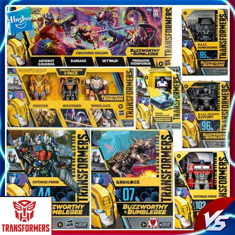 

Hasbro Transformers Buzzworthy Bumblebee Studio Series 102 Optimus Prime SS07 Grimlock Jungle Mission Action Figures Toys Model