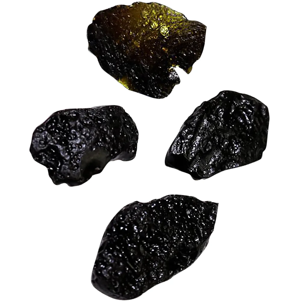

4 шт. настоящий метеорит Nugget Tektite, образцы настоящего метеорита из космических научных образцов для школы