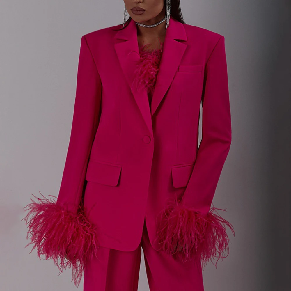 TWOTWINSTYLE Шикарный комплект из двух предметов для женщин пиджак с зубчатым