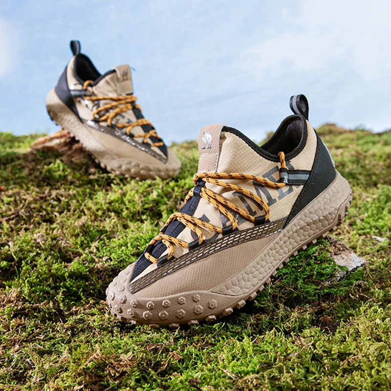 GOLDEN CAMEL Outdoor Men's Walking Shoes Urban Cushioning Male Sneakers Grip Toe Protection Hiking Shoes for Men 2023 Spring New