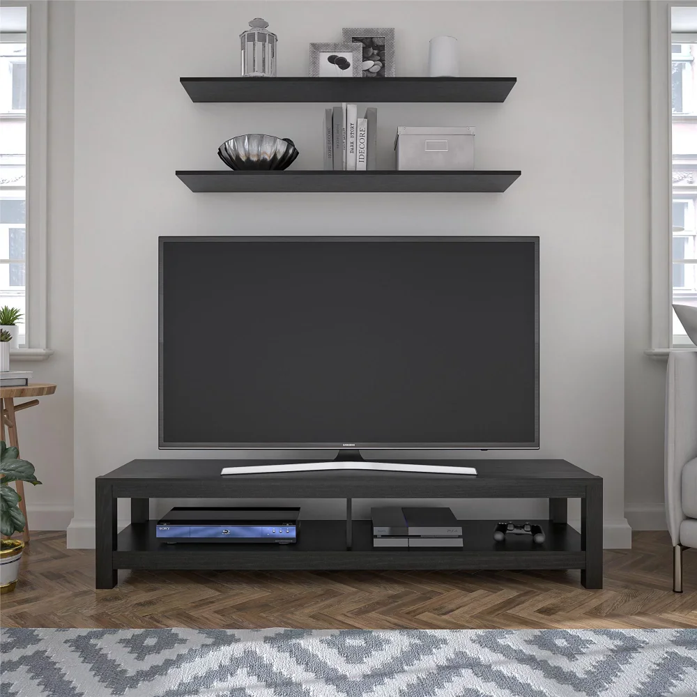 

Parsons TV Stand for TVs Up To 65", Synthetic Wood, Laminated, Wood Laminate,15.80 X 60.00 X 12.40 Inches