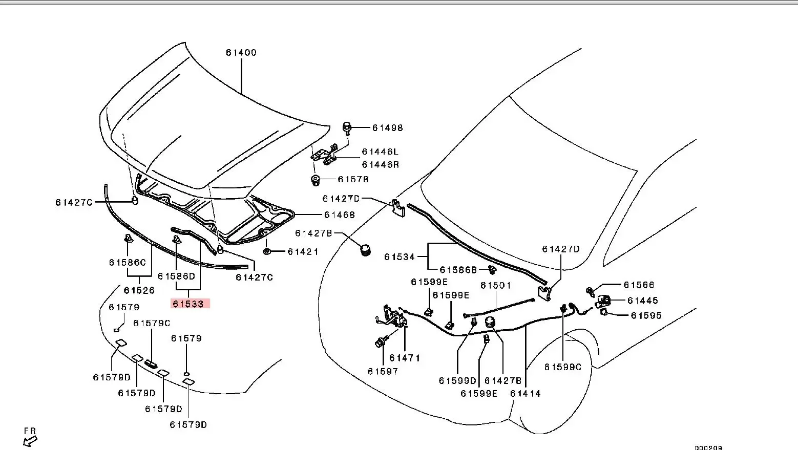 

Цельное резиновое уплотнение капота для Outlander 2013-2019, резиновая полоса капота для Airtreck GF GG, дождевая остановка для двигателя 5902A315 5902A316