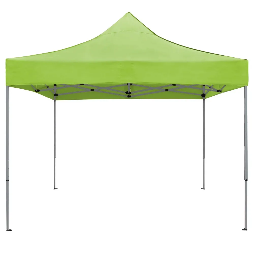 

10' x 10' Pop-up Canopy with Straight Legs Wedding Party Tent Folding Gazebo Beach Canopy with Carry Bag,Green