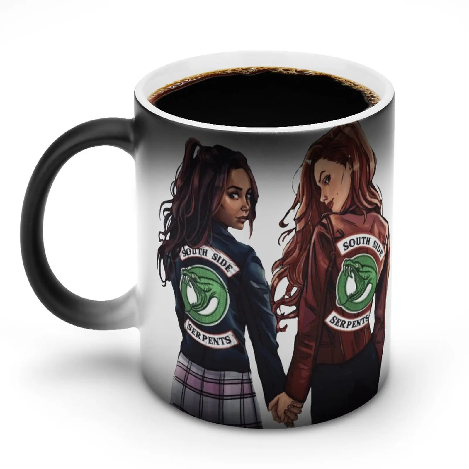 

Riverdale Southside Mug Cheryl Blossom Coffee Color Changing Mug Creative Modern Porcelain Cups