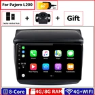 Автомобильный мультимедийный плеер, головное устройство Android 10,0 магнитола для Mitsubishi Pajero Sport 2 L200 Triton 2008-2016 с радио Gps Carplay Авто Wifi+4G сеть+Восьмиядерный процессор+яндекс+navitel+8 ГБ RAM