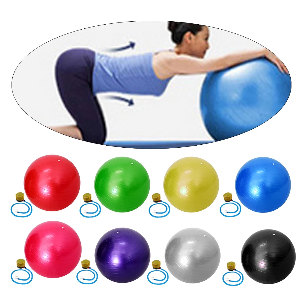 

С балансом 55 см, швейцарский мяч для йоги, фитнеса, массажа, спортивных мячей для упражнений, тренажерного зала, стабильный мяч для пилатеса, взрывозащищенный мяч для упражнений