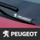 Автомобильная металлическая эмблема наклейки на окна стеклоочистителя светоотражающие декоративные наклейки для Peugeot 206 207 307 3008 2008 308 408 508