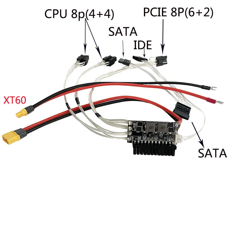 

DC 12 В 600 Вт 24Pin Pico ATX переключатель Pico PSU автомобильный мини ITX модуль питания ITX чехол