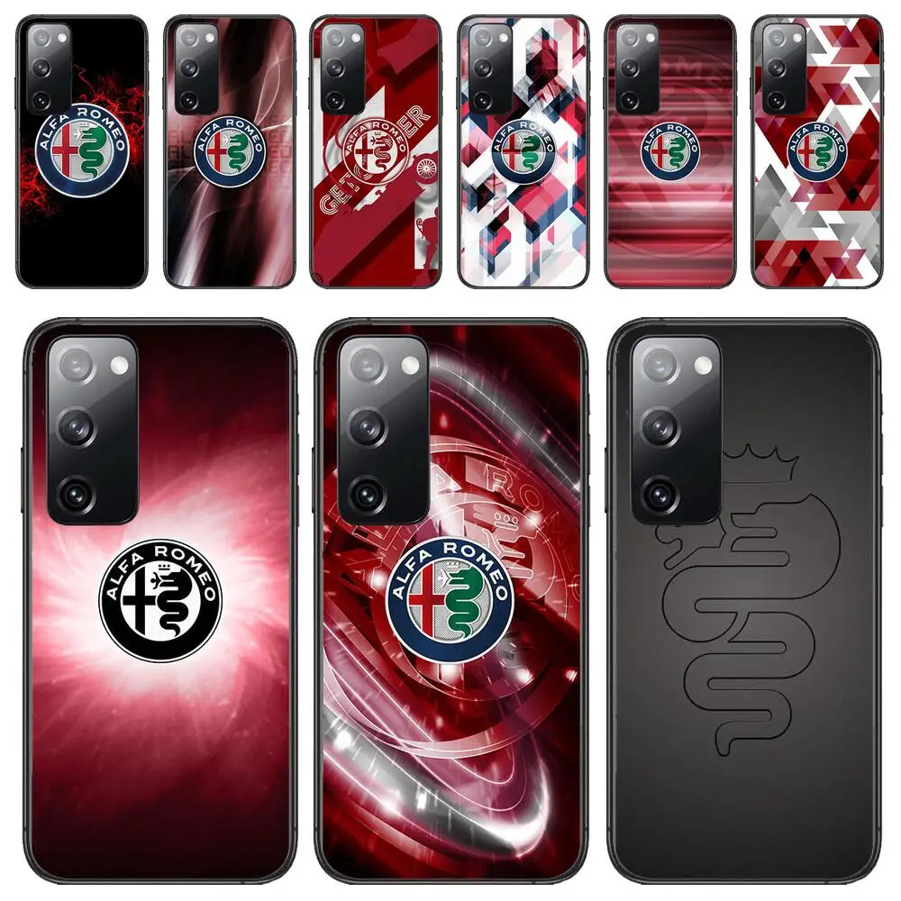 

Alfa Romeo Logo Phone Case Luxury Fashion For Samsung Galaxy S23 S21 S10 S30 S20 S22 S8 S9 S30 Pro Plus Ultra Fe Silicone Covers