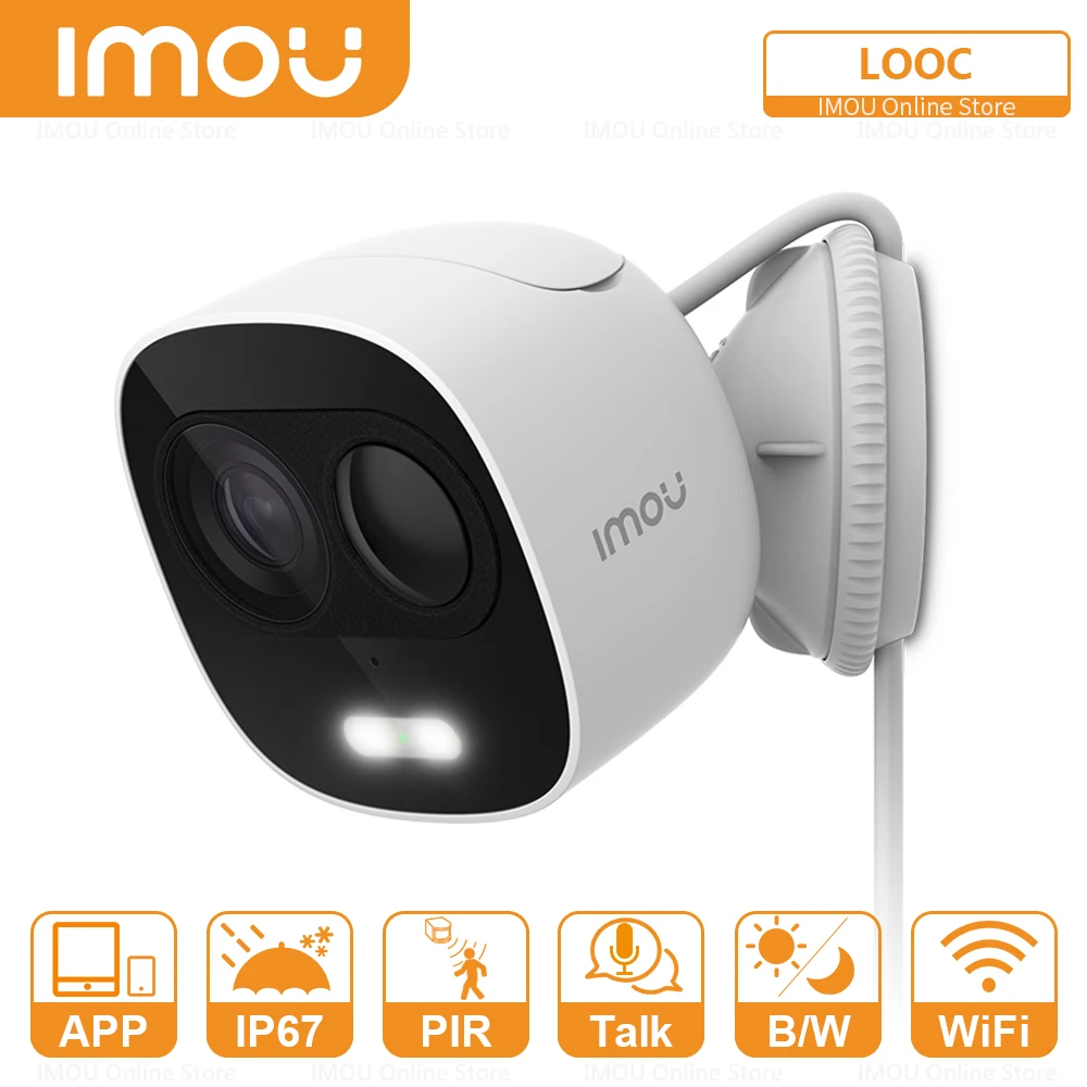 

Dahua Imou LOOC наружная ip-камера для обнаружения PIR wifi 1080P H.265 встроенный прожектор для активного сдерживания ip-камера безопасности