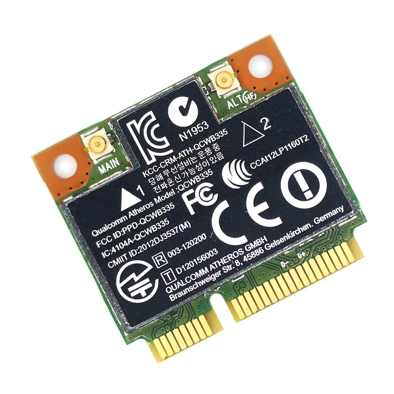 AR9565 Wi-Fi карта QCWB335 Mini PCIE Bluetooth 4 0 150 Мбит/с 2 4G для XP Win7 Win8 Linux