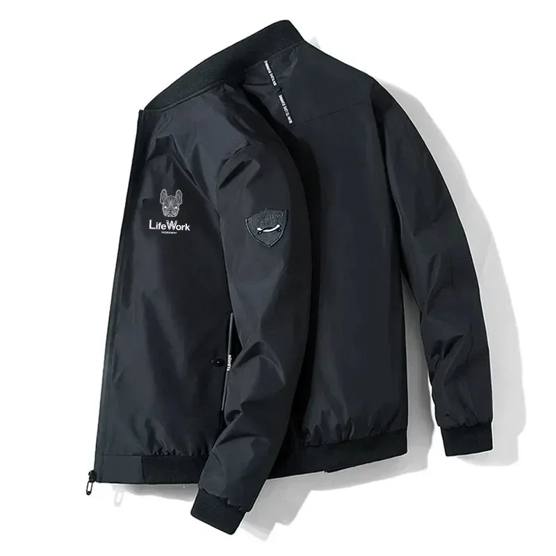 

Мужская спортивная куртка, куртка на молнии с воротником, бренд Lifework, мужская бейсбольная форма, повседневная спортивная мужская куртка, Мужской Топ, 2023