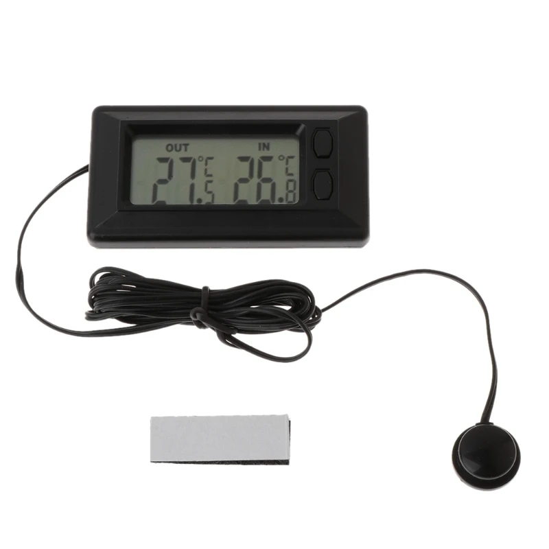 

Car Indoor LCD Temperature Gauge Automobile Digital LCD Thermometer Enhances Your Car's Interior Work with 12V Vehicles