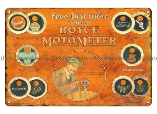 Бренд Boyce Мотометр металлический жестяной знак мужская пещера идеи для украшения