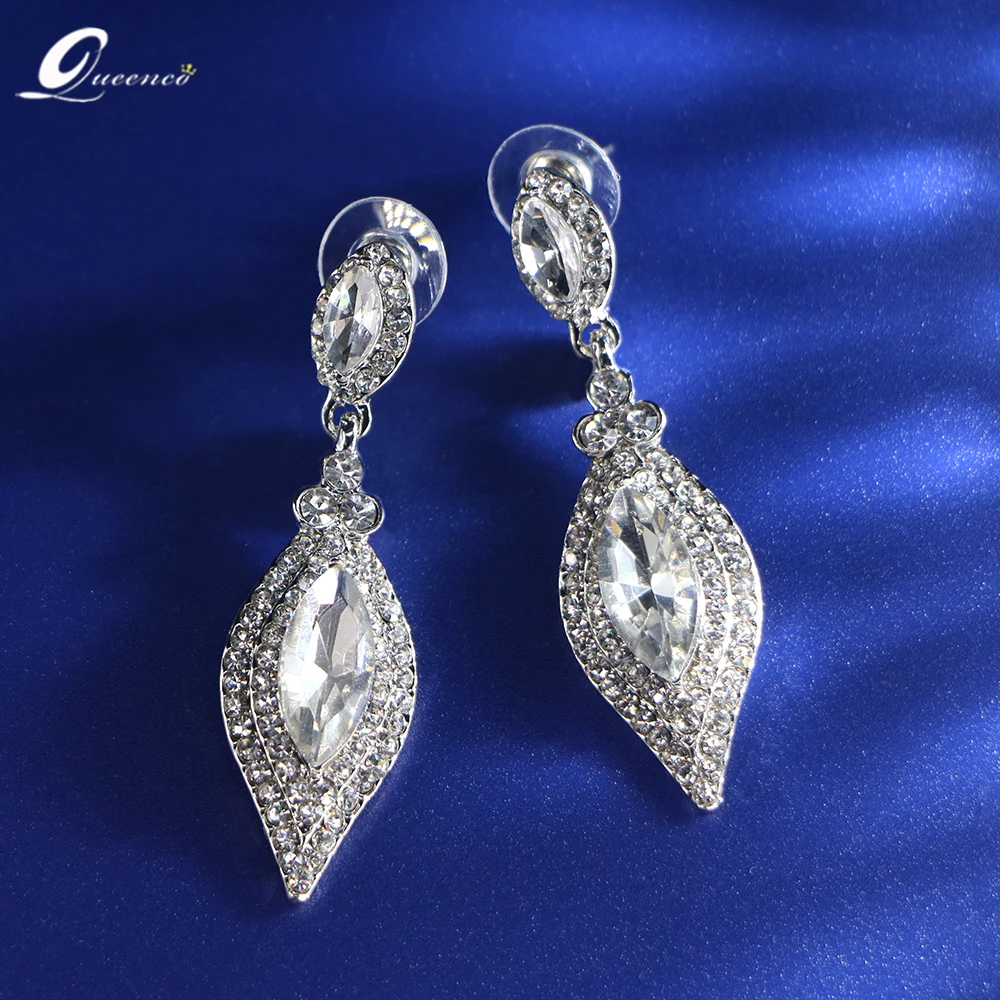 

Water Drop Earrings Jewelry Fashion Women Girl Earrings Pendants Designer Luxury Korean Earrings Rhinestone Silver Earrings