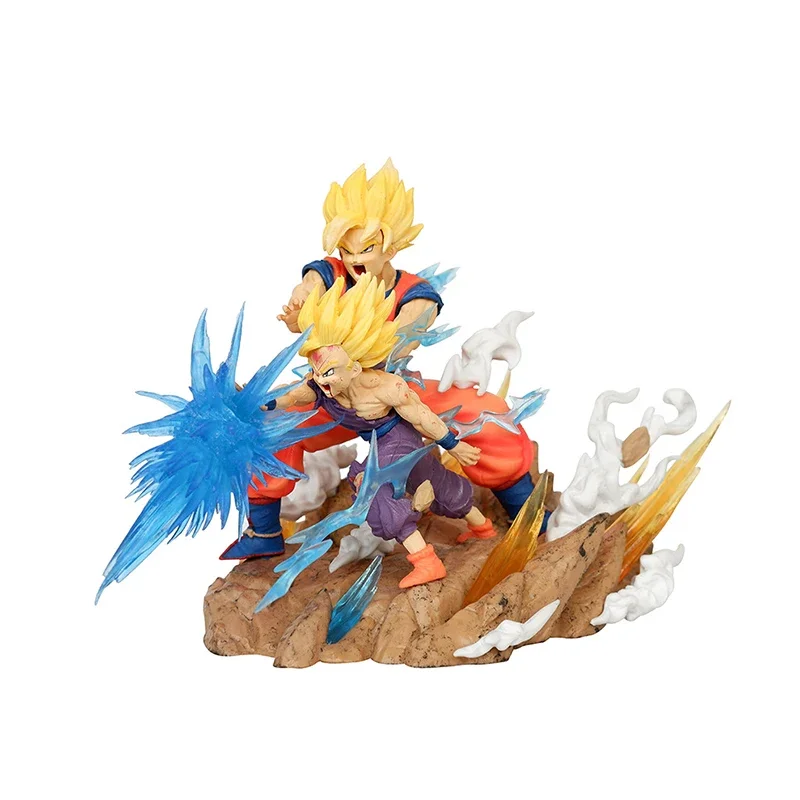 

Dragon Ball Sky Top Famous Scenes Face Waves Resonance Second Bomb Cell Father and Son Wave Scenes Figure Model Toy Gift
