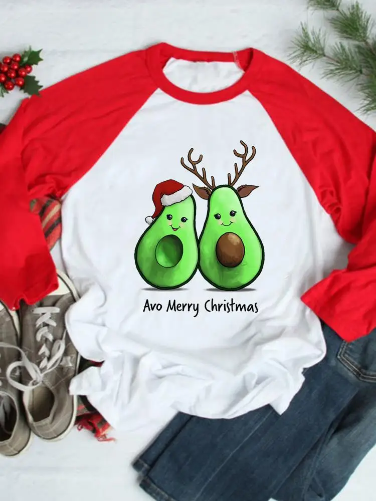 

Женская футболка с длинным рукавом, с принтом авокадо и надписью «Love»