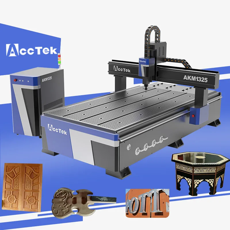 

ACCTEK 1325 3Axis 4Axis Wood Cnc Router CNC Milling Machine For Furniture Industry CE Certification