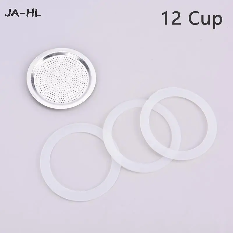 

Replacement Parts for Moka Pot Coffee Bottle Express Stainless Steel Gasket Filter Plate And Silicone Gel Ring