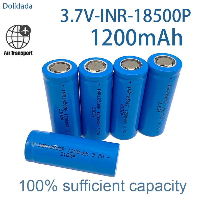 

18500 battery 3.7V 1200mAh rechargeable lithium ion battery,3.7V For strong light flashlight anti-light special lithium battery