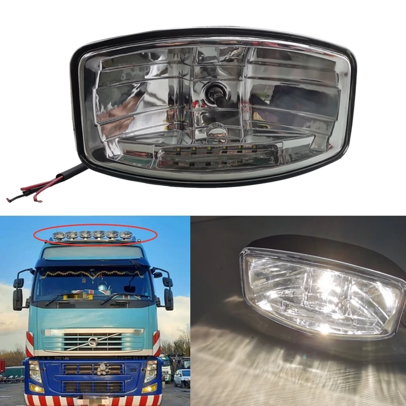 

1pc 24V 70W 9inch White Driving Light with LED +H7 bulbs For Volvo Truck Front fog lights For Scania Top lights For Iveco Truck