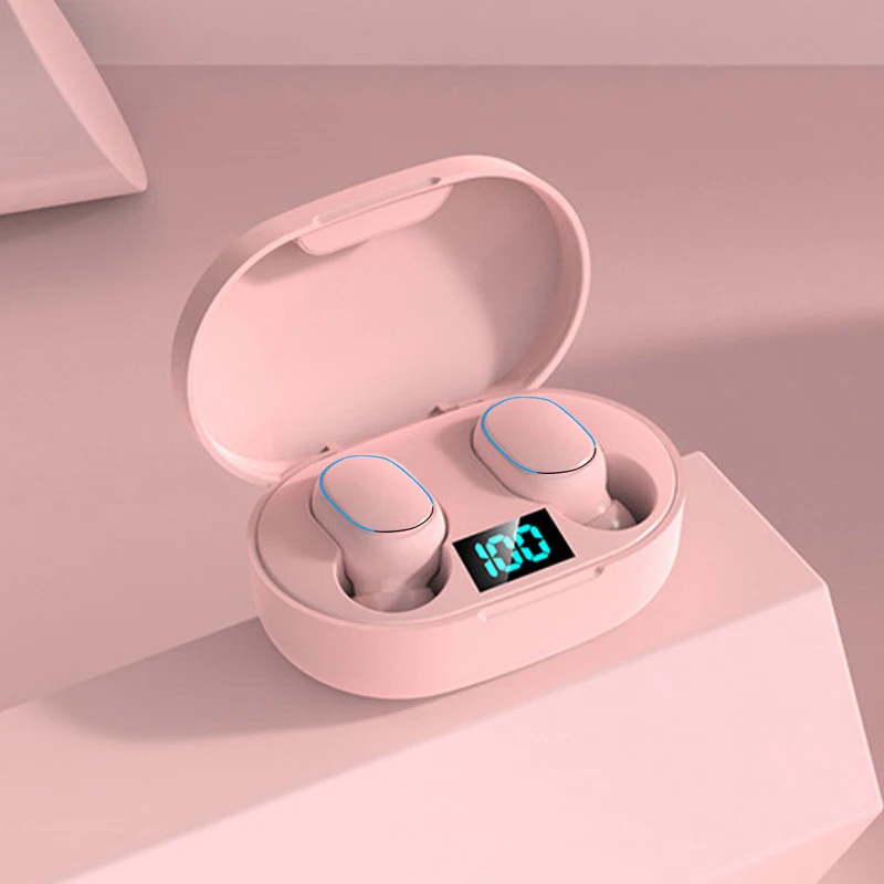 TWS-стереонаушники E7s розовые с поддержкой Bluetooth |