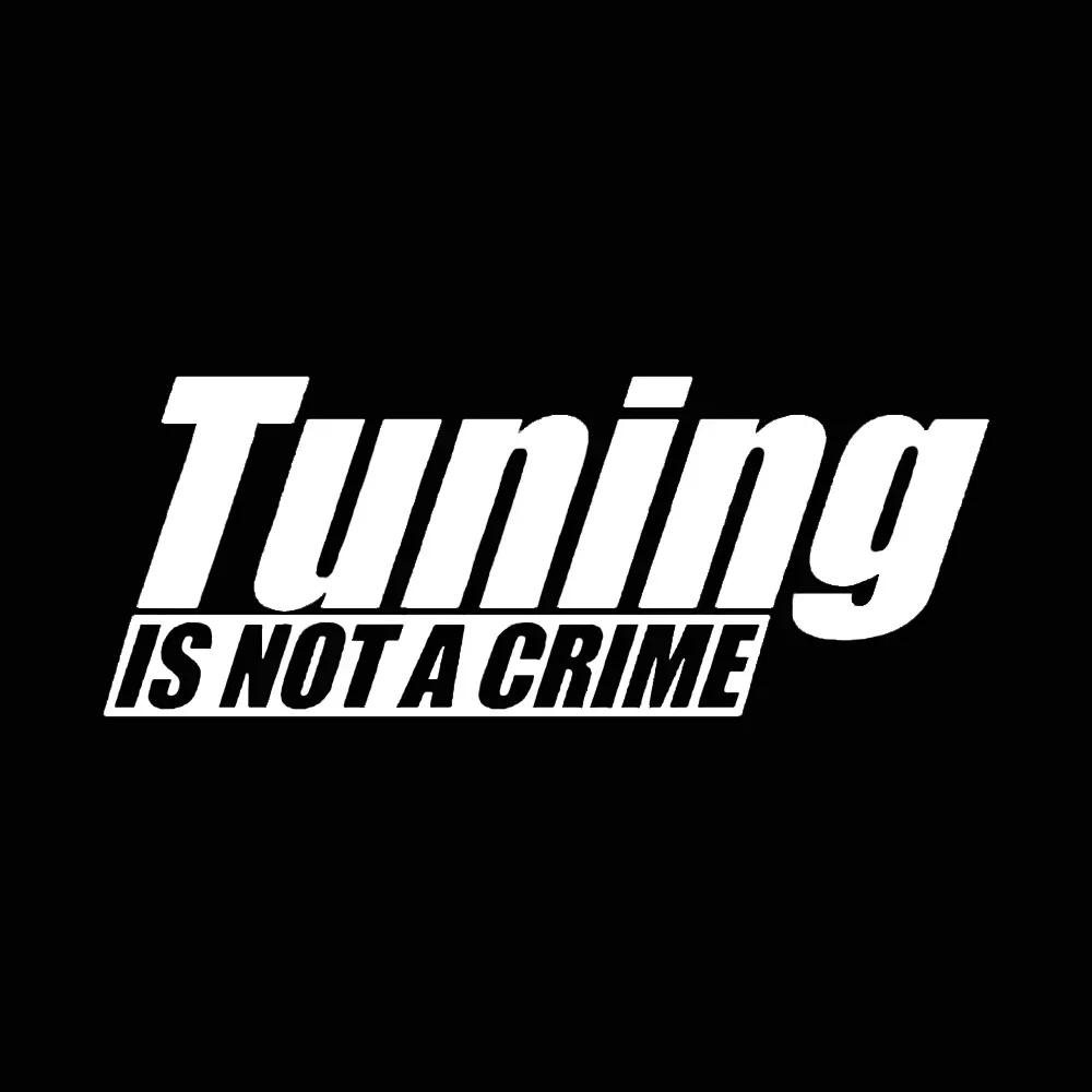 HungMieh мотоциклетные наклейки TUNING IS NOT CRIME виниловая наклейка велосипедный шлем