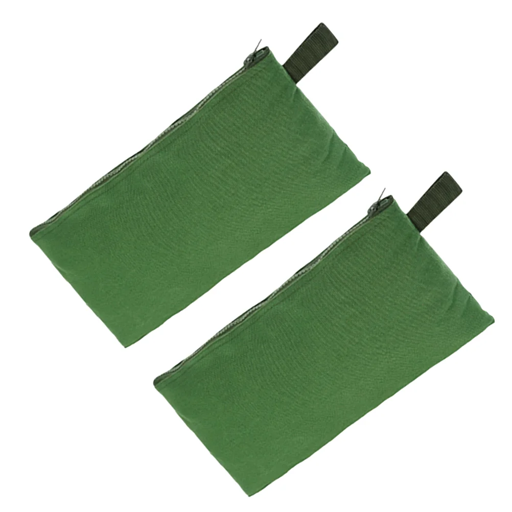 

2Pcs Portable Canvas Tool Bag Pouch Organizer Wrench Bag Canvas Zipper Bag