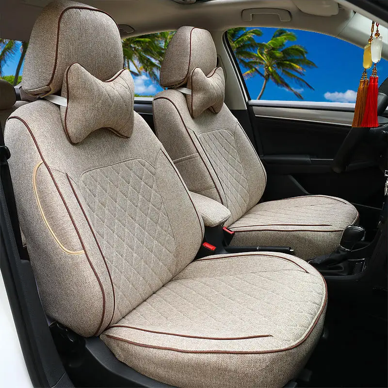 

Роскошный льняной чехол для автомобильного сиденья на заказ для Hyundai IX35 2010 ~ 2017, аксессуары для замены интерьера, женский зимний полный комплект автомобильных сидений