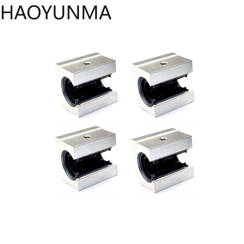 4 шт. SBR10UU SBR12UU SBR16UU SBR20UU SBR25UU 12 мм 16 20 линейный Шарикоподшипниковый блок для