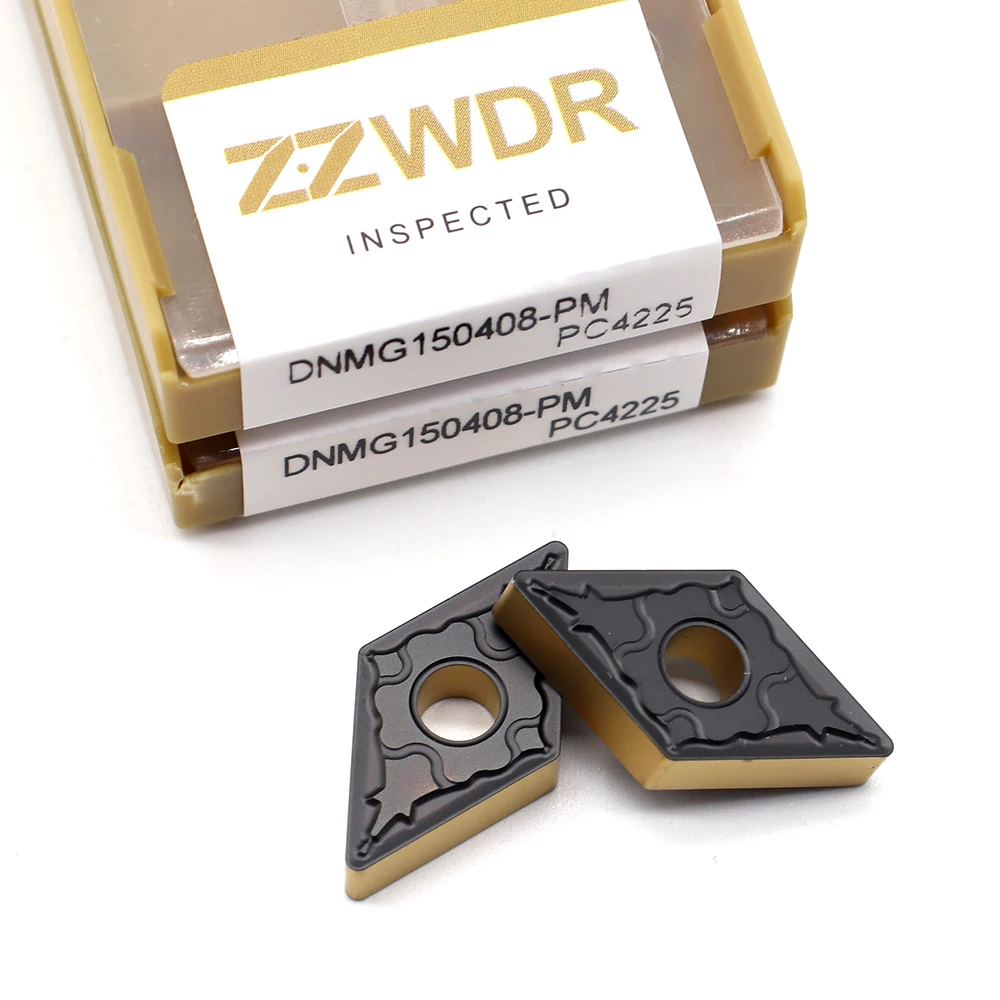

Набор токарных пластин DNMG150408 PM PC4225, комплект из 10 твердосплавных насадок для токарного станка, для стали