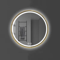 round touch screen mirror wall hanging smart large bathroom mirrors toilet led light espejo pared vanity accessories eb5jz