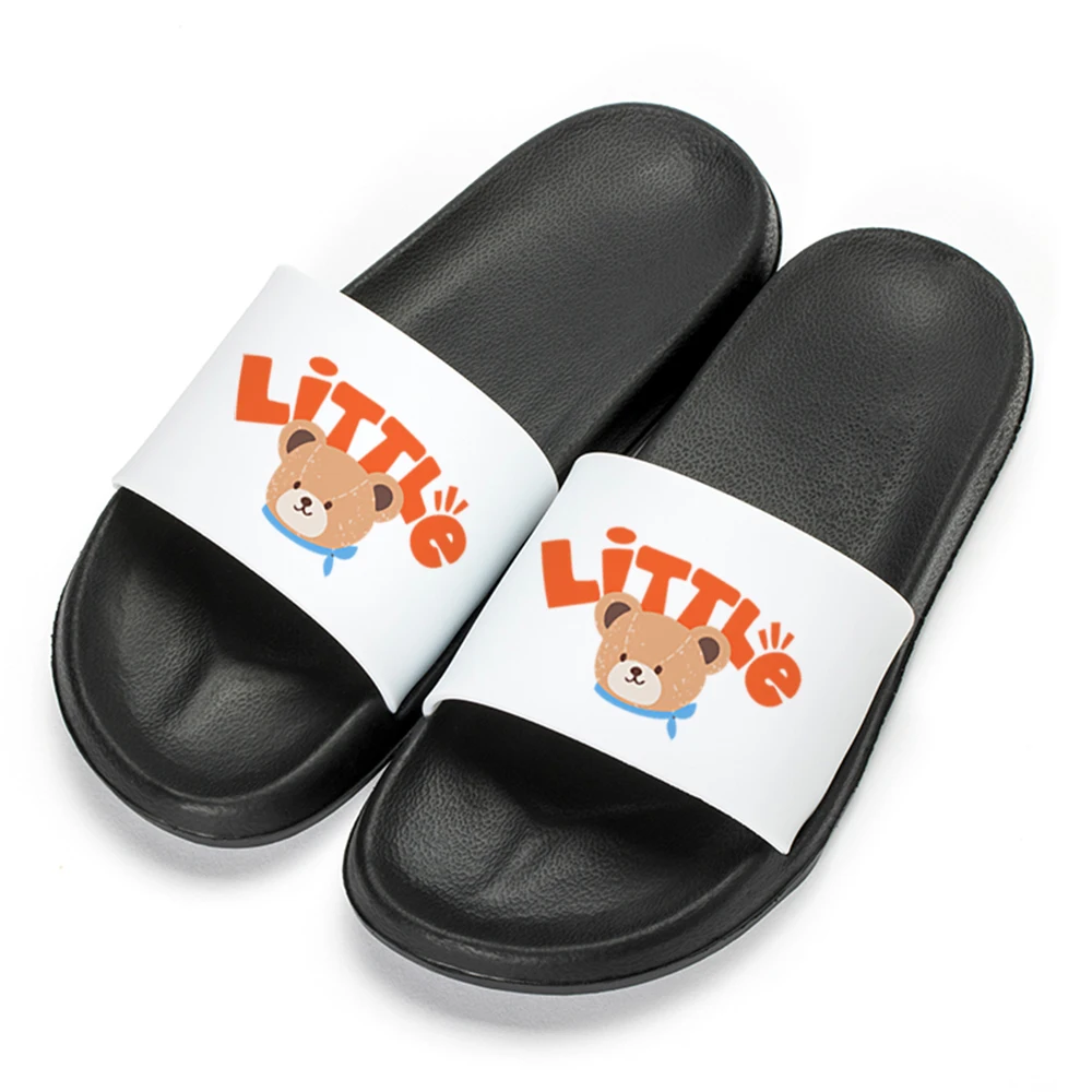 

Customizable Cute Cartoon Animals New Summer Print Slipper PVC Outdoor Slides Soft Thick Soled Pool Indoor Home Slippers Unisex