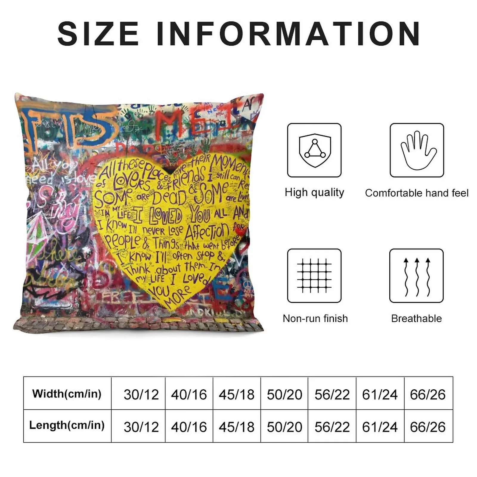 Jonnanova Zed (Jonh Lennon's wall) диванная подушка Подушка Наволочка для кровати наволочки